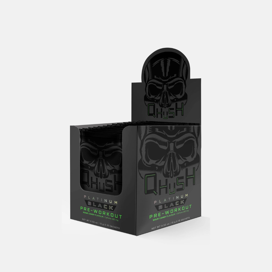 Qhush Platinum Black Sour Candy 300g
